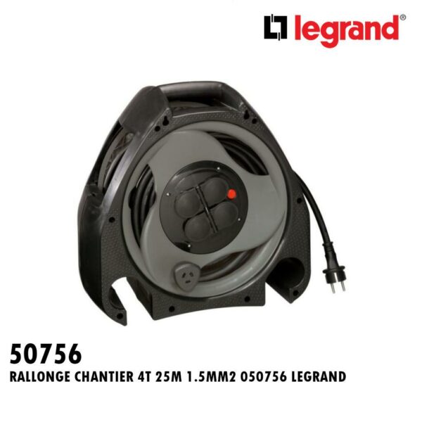 RALLONGE CHANTIER 4T 25M 1.5MM2 050756 LEGRAND