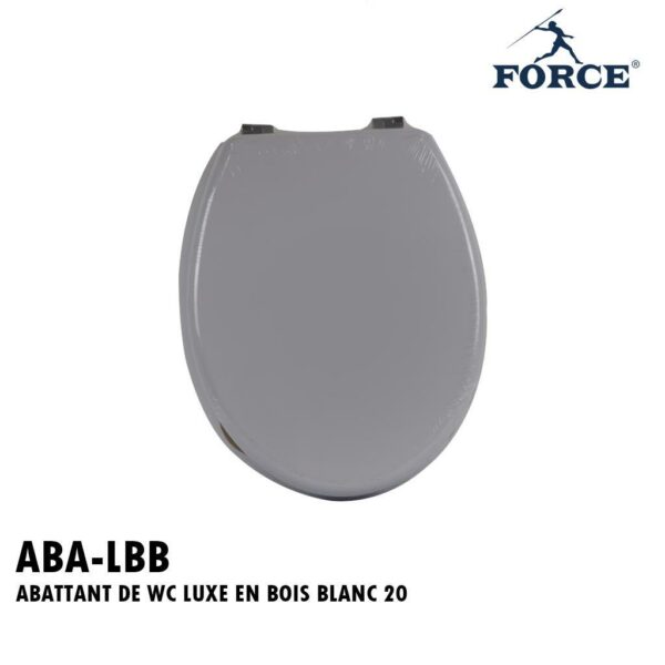 ABATTANT DE WC LUXE EN BOIS BLANC 20