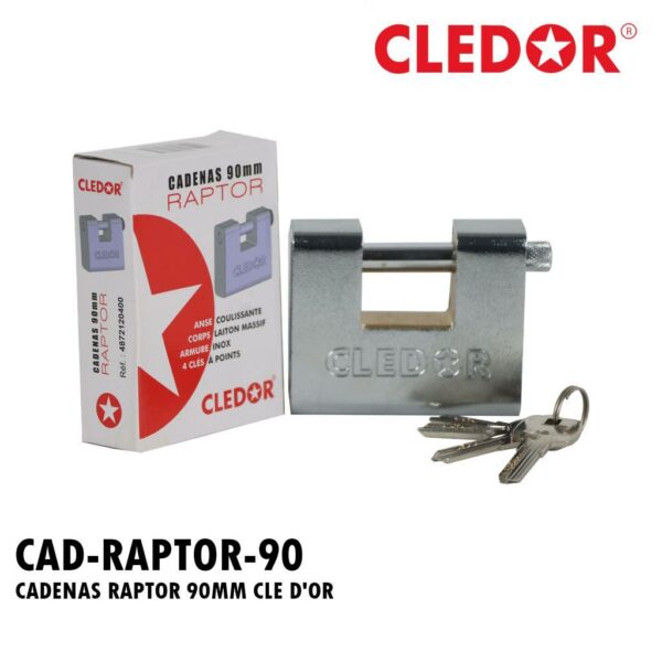 CADENAS RAPTOR 90MM CLE D'OR