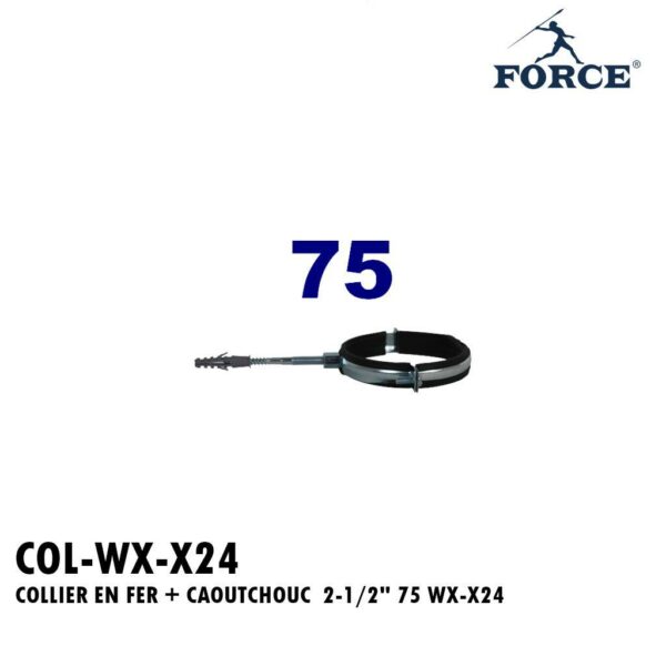 COLLIER+CAOUTCHOUC  2 1/2 75 WX-X24