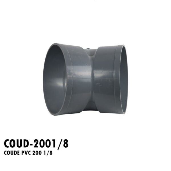 COUDE PVC 200 1/8