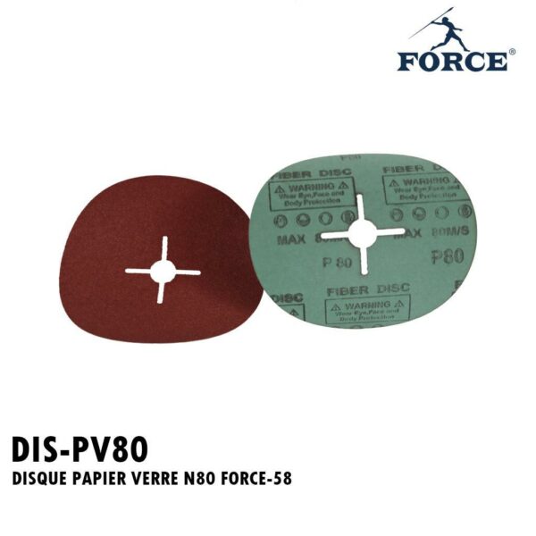 DISQUE PAPIER VERT N80 FORCE-58