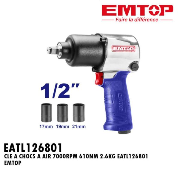 CLE A CHOCS A AIR 7000RPM 610NM 2.6KG EATL126801 EMTOP