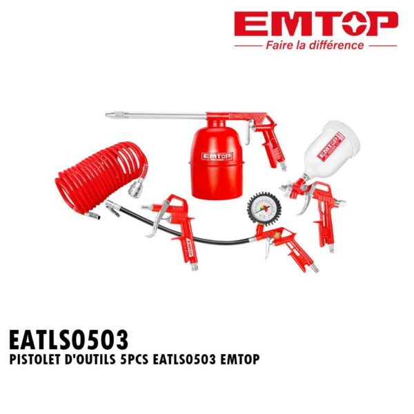 PISTOLET D'OUTILS 5PCS EATLS0503 EMTOP