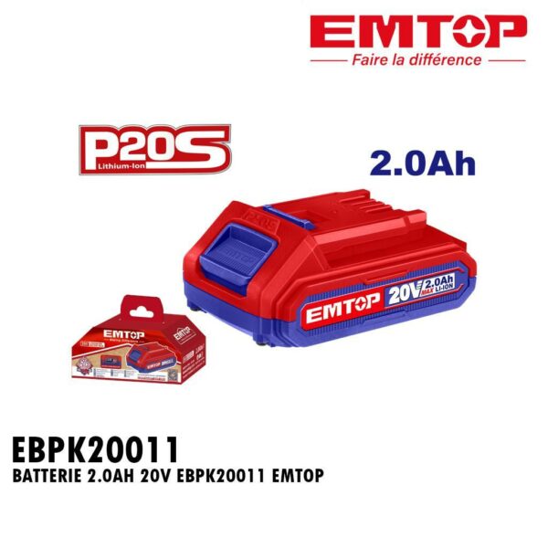 BATTERIE 2.0AH LI-ION EBPK20011 EMTOP
