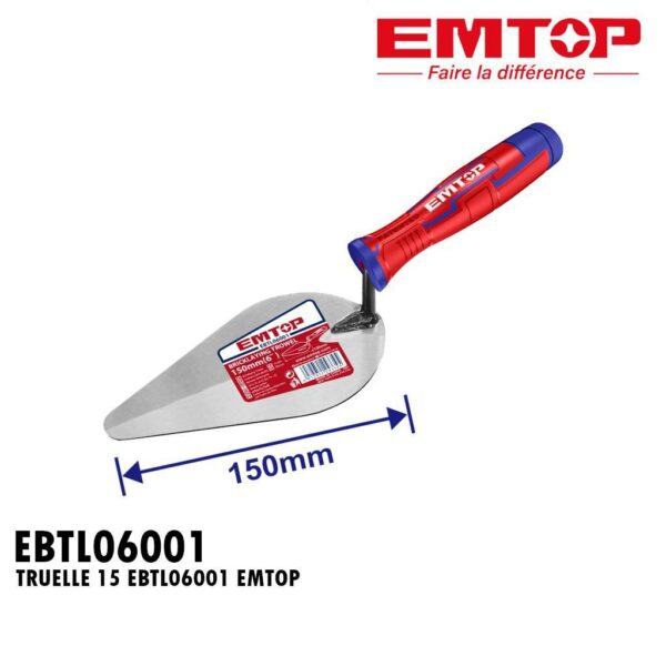 TRUELLE DE MACONNERIE 6"/150MM EBTL06001 EMTOP