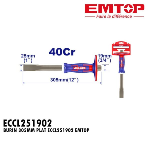 CISEAU FROID 25MM(1") 305MM(12") 19MM(3/4") ECCL251902 EMTOP