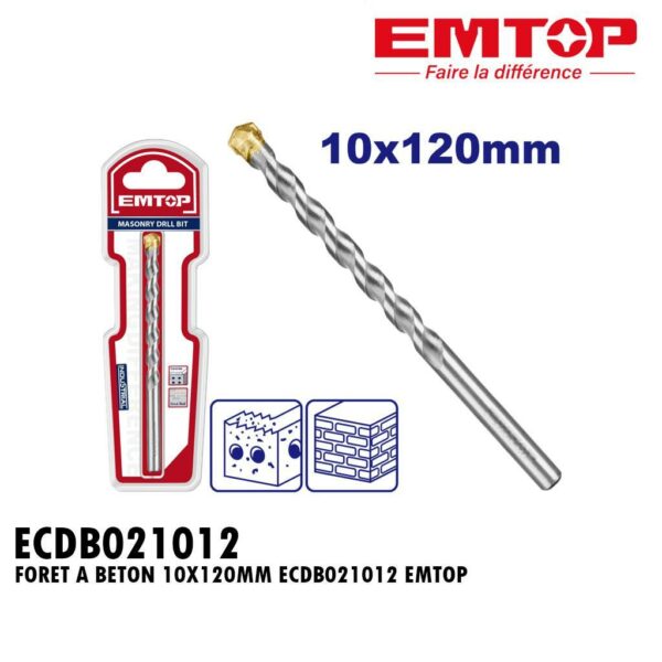 FORET A BETON 10X120MM ECDB021012 EMTOP