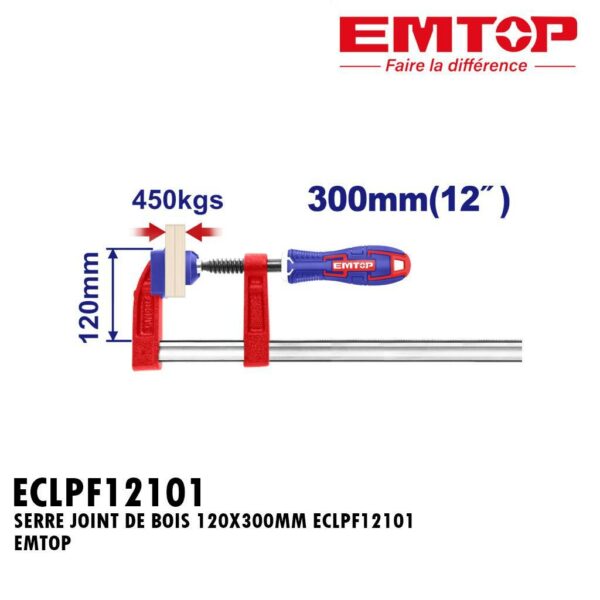 SERRE JOINT A MANCHE BOIS 120X300MM ECLPF12101 EMTOP