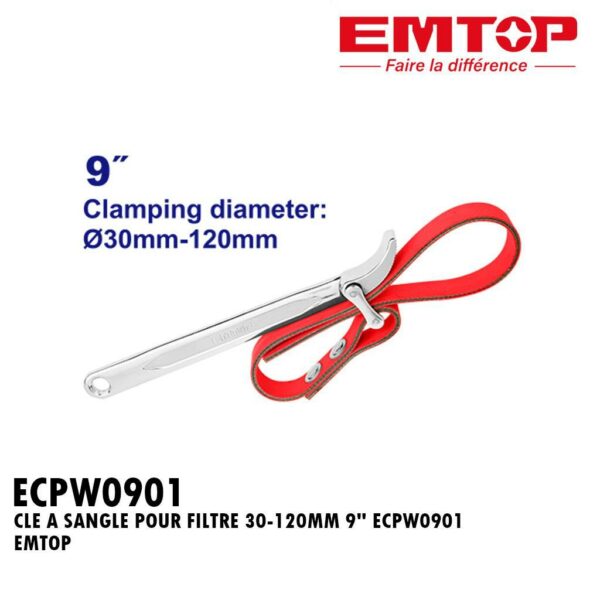 CLE A SANGLE POUR FILTRE 30-120MM 9" ECPW0901 EMTOP