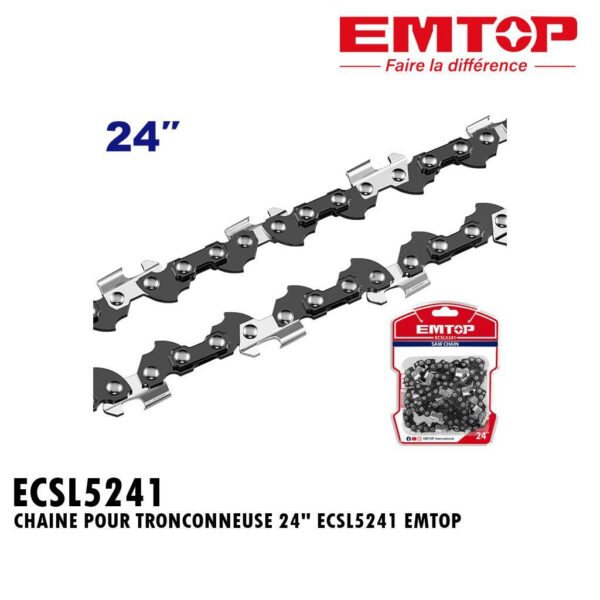 CHAINE POUR TRONCONNEUSE 24" ECSL5241 EMTOP