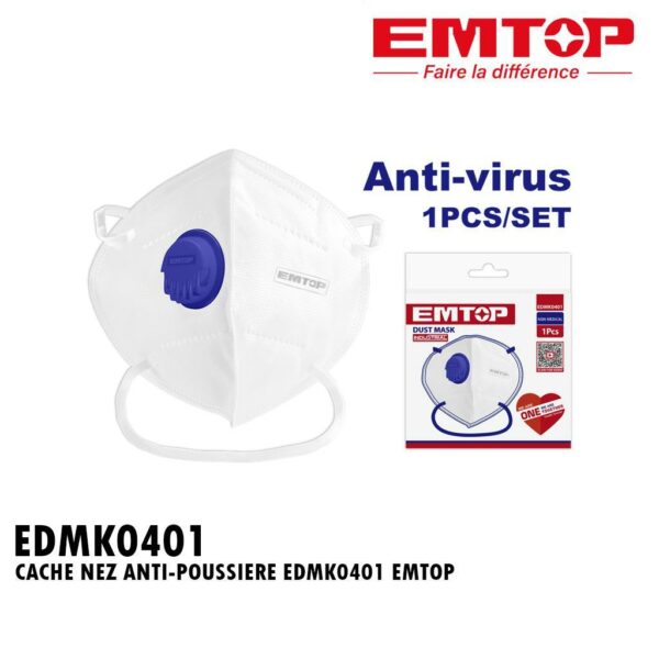 MASQUE ANTI-POUSSIERE EDMK0401 EMTOP