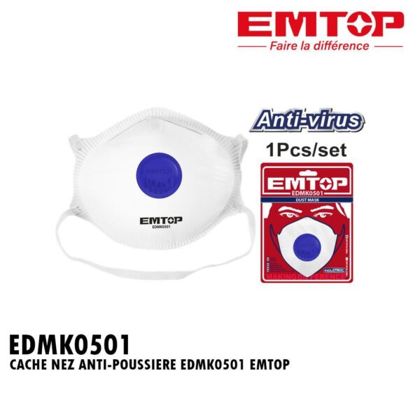 MASQUE ANTI-POUSSIERE EDMK0501 EMTOP