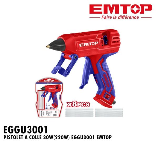 PISTOLET A COLLE 30W(220W) EGGU3001 EMTOP