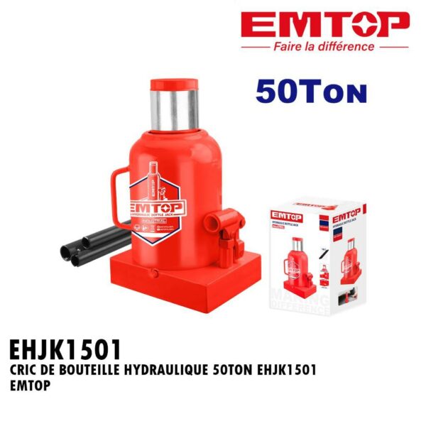 CRIC DE BOUTEILLE HYDRAULIQUE 50TON EHJK1501 EMTOP