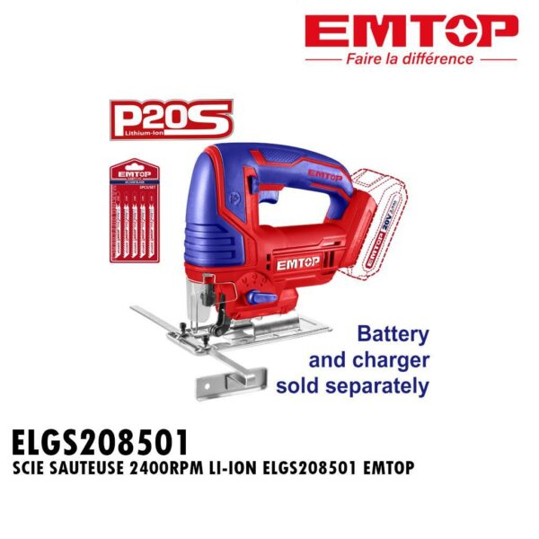 SCIE SAUTEUSE 2400RPM LI-ION ELGS208501 EMTOP