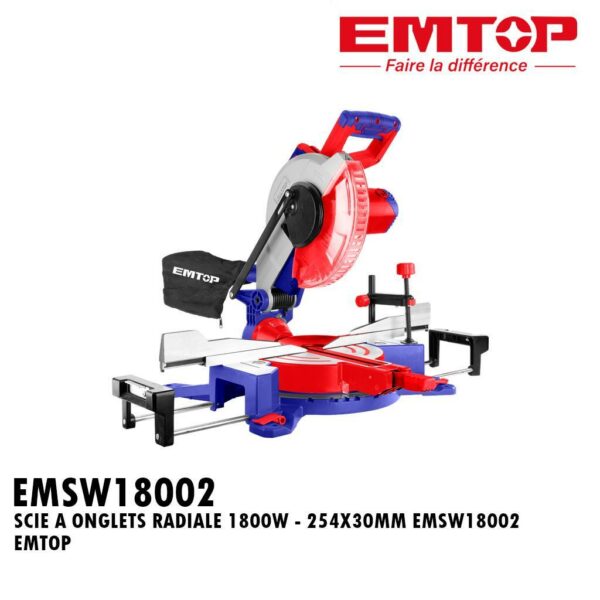 SCIE A ONGLETS RADIALE 1800W - 254X30MM EMSW18002 EMTOP