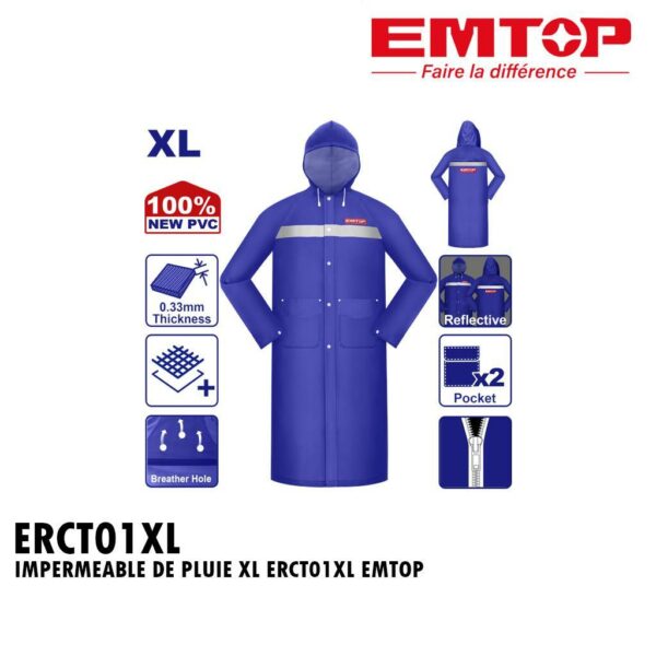IMPERMEABLE DE PLUIE XL ERCT01XL EMTOP