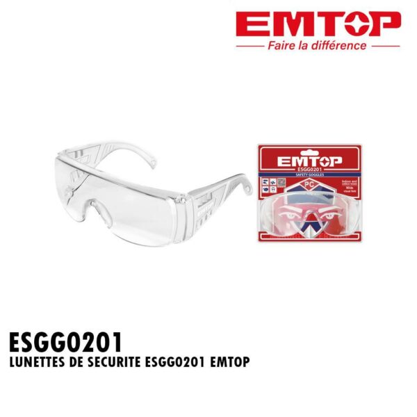 LUNETTES DE SECURITE ESGG0201 EMTOP