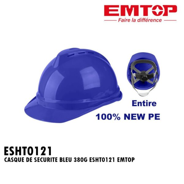 CASQUE DE SECURITE BLEU 380G ESHT0121 EMTOP