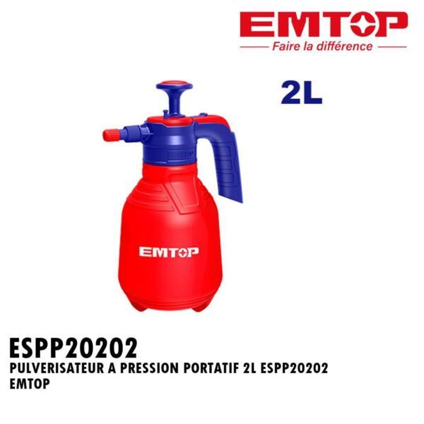 PULVERISATEUR A PRESSION PORTATIF 2L ESPP20202 EMTOP