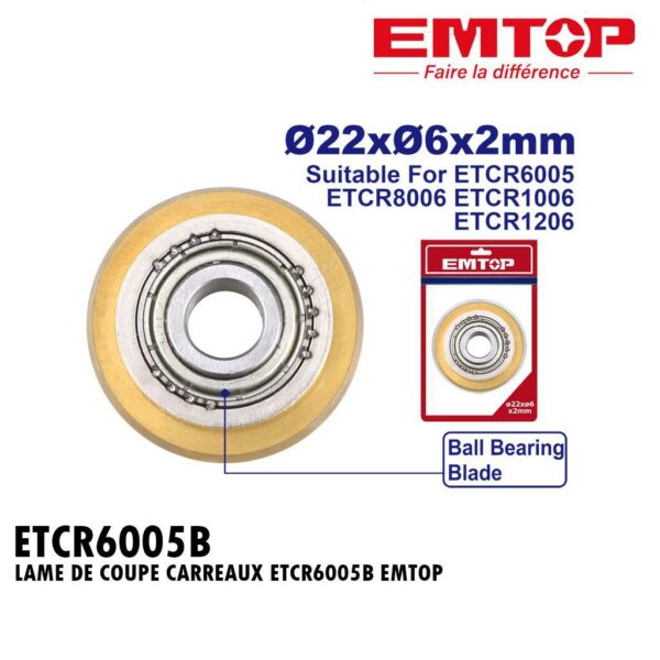 LAME DE COUPE CARREAUX ETCR6005B EMTOP