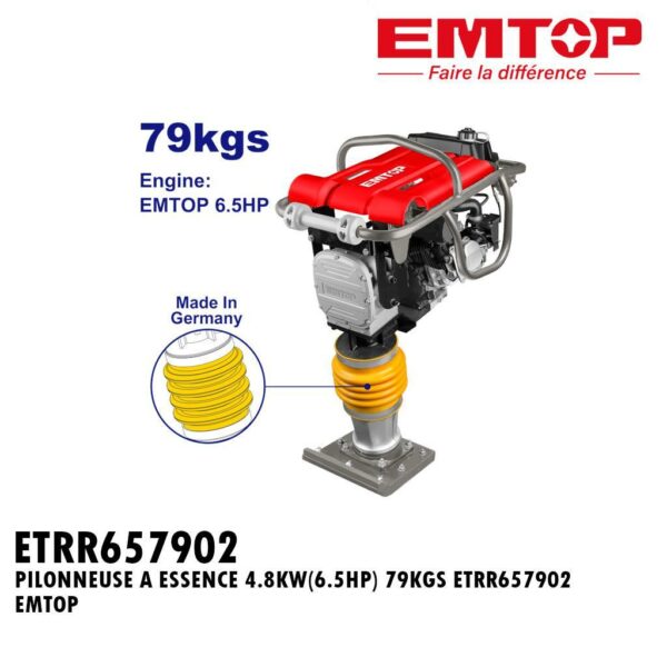 PILONNEUSE A ESSENCE 4.8KW(6.5HP) 79KGS ETRR657902 EMTOP