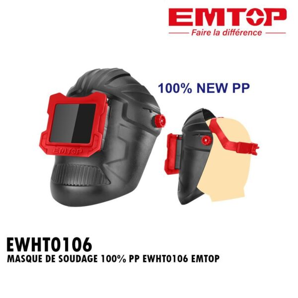 MASQUE DE SOUDAGE 100% PP EWHT0106 EMTOP