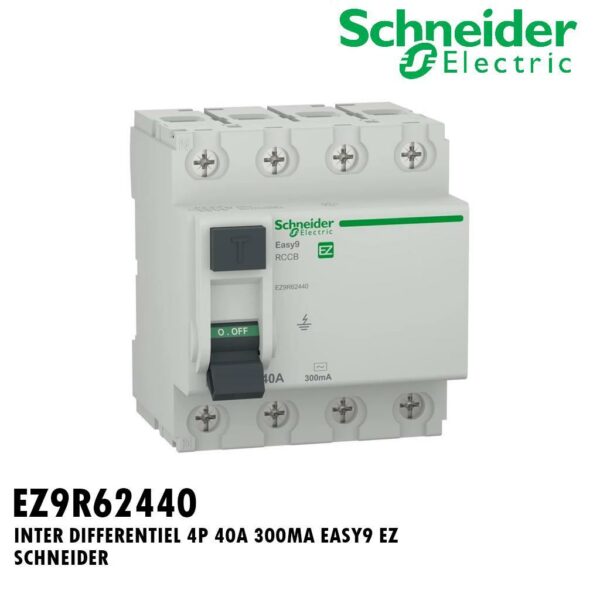 INTER DIFFERENTIEL 4P 40A 300MA EASY9 EZ SCHNEIDER