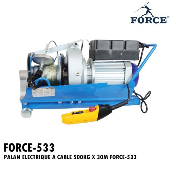PALAN ELECTRIQUE A CABLE 500KG X 30M FORCE-533