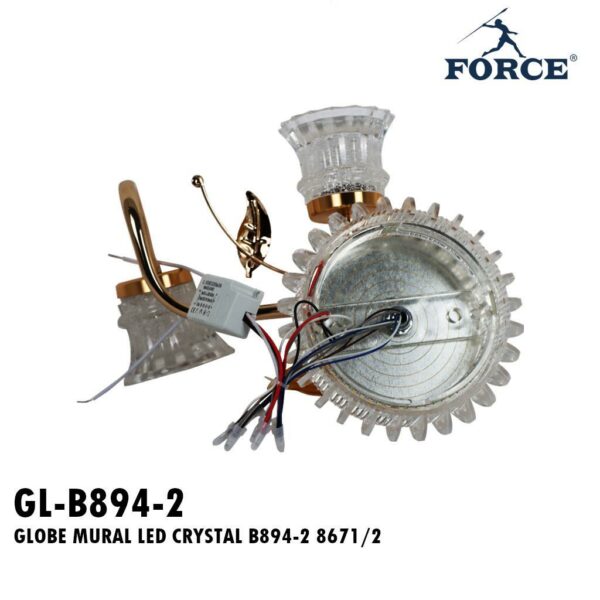 GLOBE MURAL LED CRYSTAL B894-2 8671/2