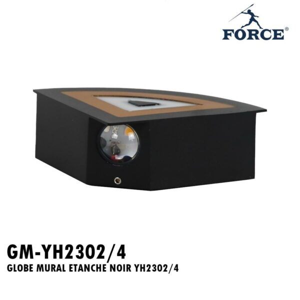 GLOBE MURAL ETANCHE NOIR YH2302/4