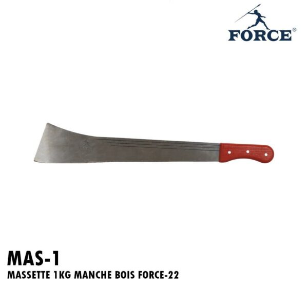 MASSETTE 1KG MANCHE BOIS FORCE-22