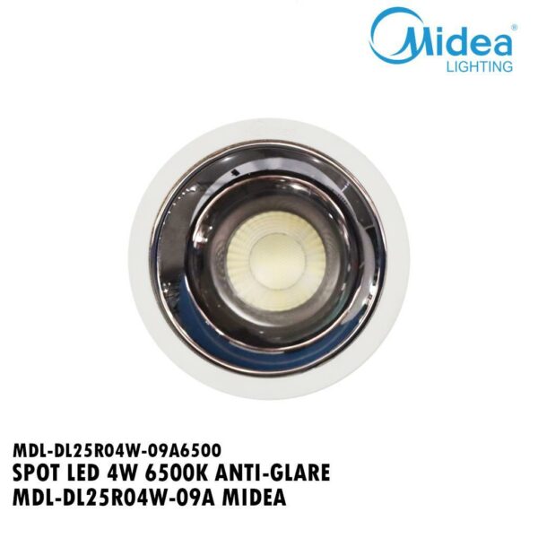 SPOT LED 4W 6500K ANTI-GLARE MDL-DL25R04W-09A MIDEA