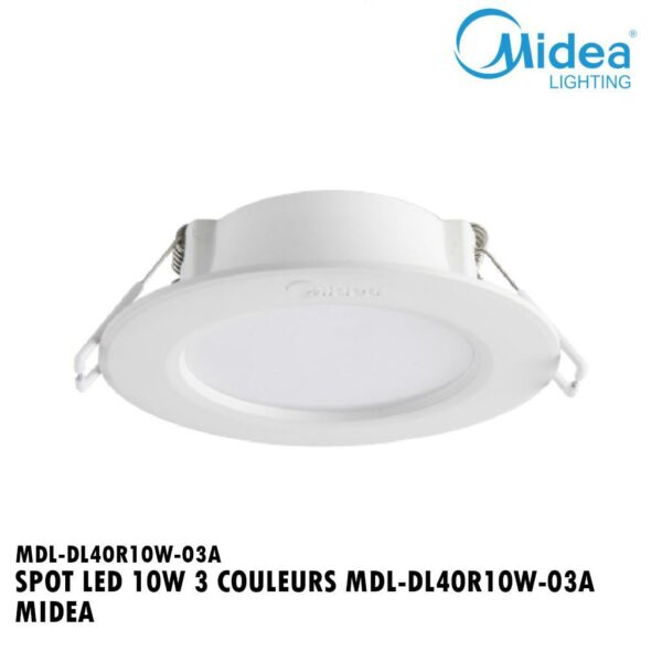 SPOT LED 10 W 3 COULEURS MDL-DL40R10W-03A MIDEA