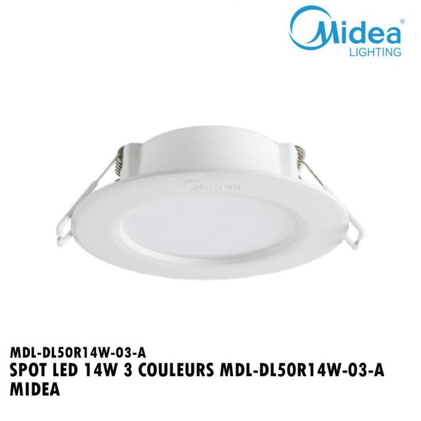 SPOT LED 14W 3 COULEURS MDL-DL50R14W-03-A MIDEA
