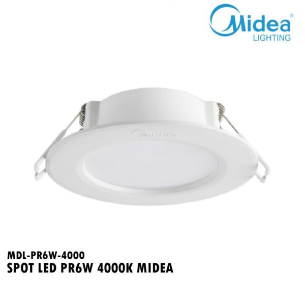 SPOT LED PR6W 4000K MIDEA