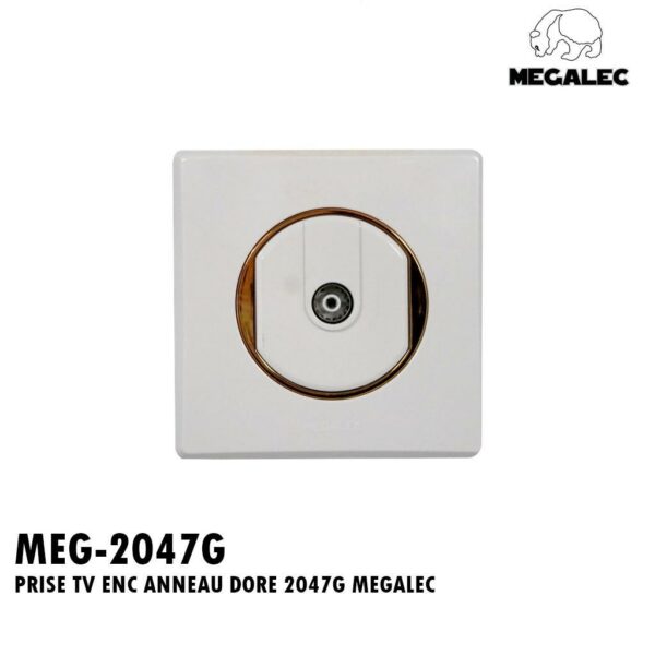 PRISE TV ENC ANNEAU DORE 2047G MEGALEC