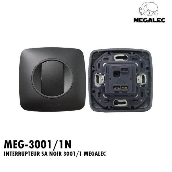 INTERRUPTEUR S ALL ENC 3001/1 NOIR MEGALEC