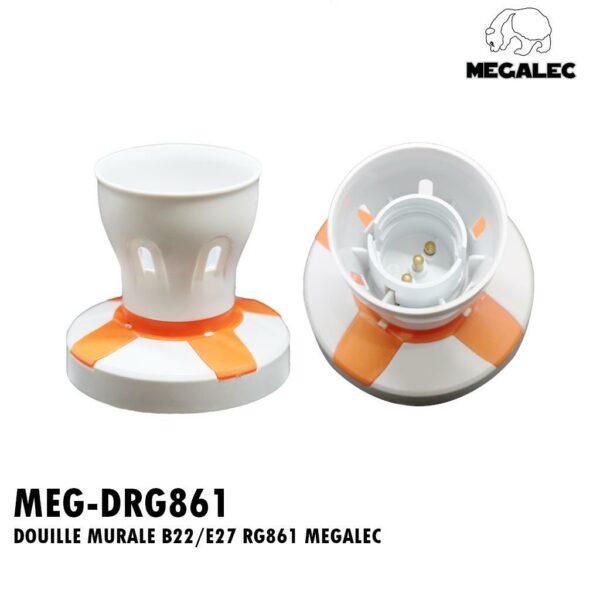 DOUILLE MURALE B22/E27 RG861 MEGALEC