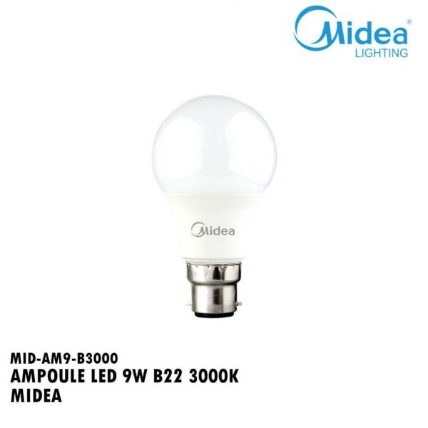 AMPOULE LED 9W B22 3000K MIDEA