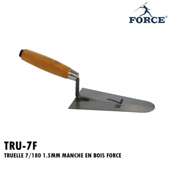 TRUELLE 7/180 1.5MM MANCHE EN BOIS FORCE
