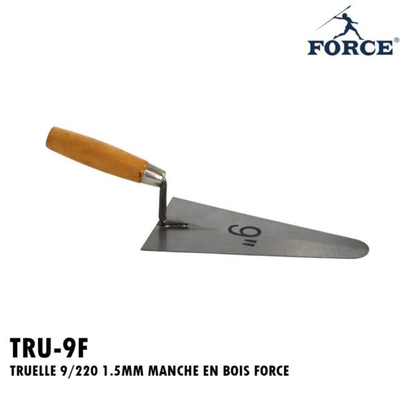 TRUELLE 9/220 1.5MM MANCHE EN BOIS FORCE