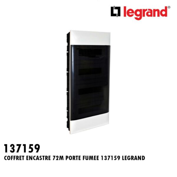 COFFRET 72 MODULES ENCASTRE PORTE FUMEE 137159 LEGRAND