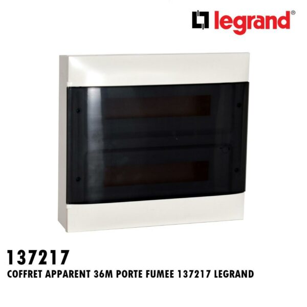 COFFRET 36 MODULES APPARENT PORTE FUMEE 137217 LEGRAND