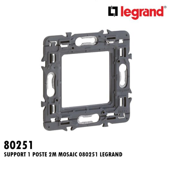 SUPPORT A VIS 1 POSTE 2M MOSAIC 080251 LEGRAND