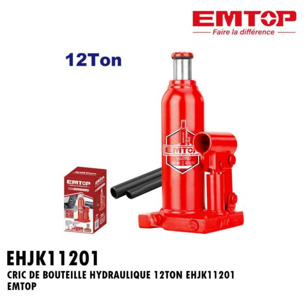 CRIC DE BOUTEILLE HYDRAULIQUE 12TON EHJK11201 EMTOP