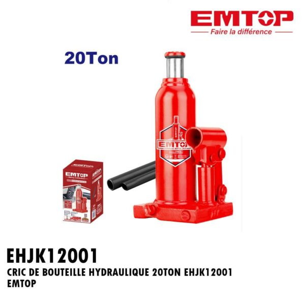 CRIC DE BOUTEILLE HYDRAULIQUE 20TON EHJK12001 EMTOP