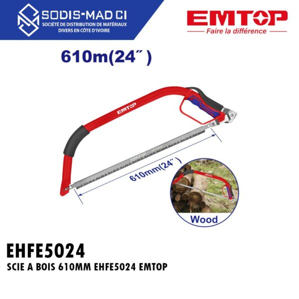SCIE ARCHET A BOIS 610MM EHFE5024 EMTOP