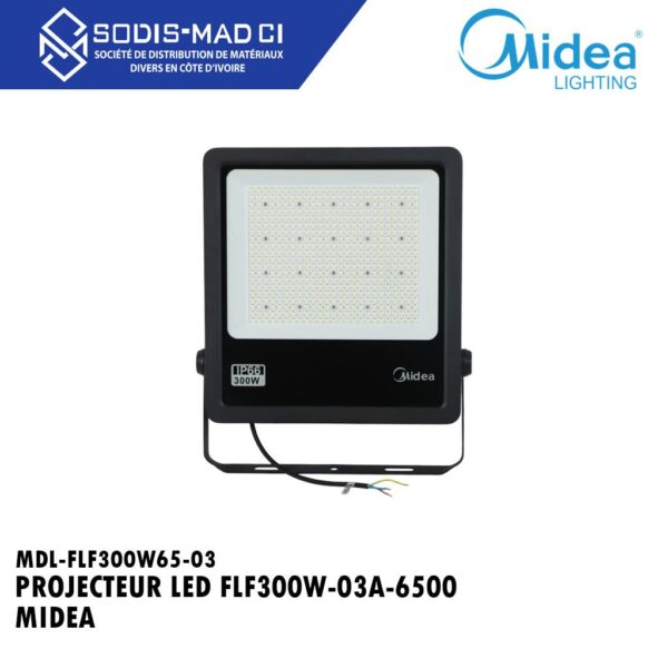 PROJECTEUR LED 300W 36000LM IP66 6500K MDL-FLF300W65-03 MIDEA